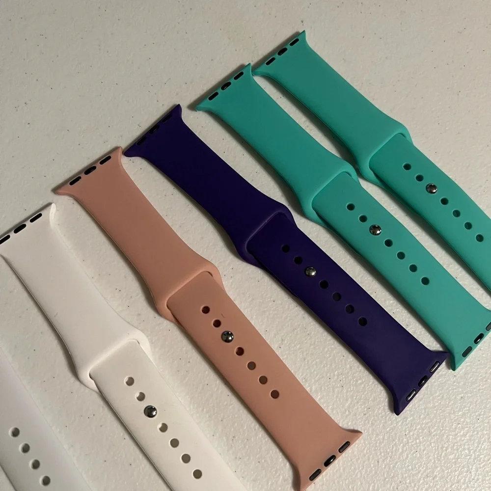 38mm/40mm Smartwatch Silicone Bands - Multi-Color Set